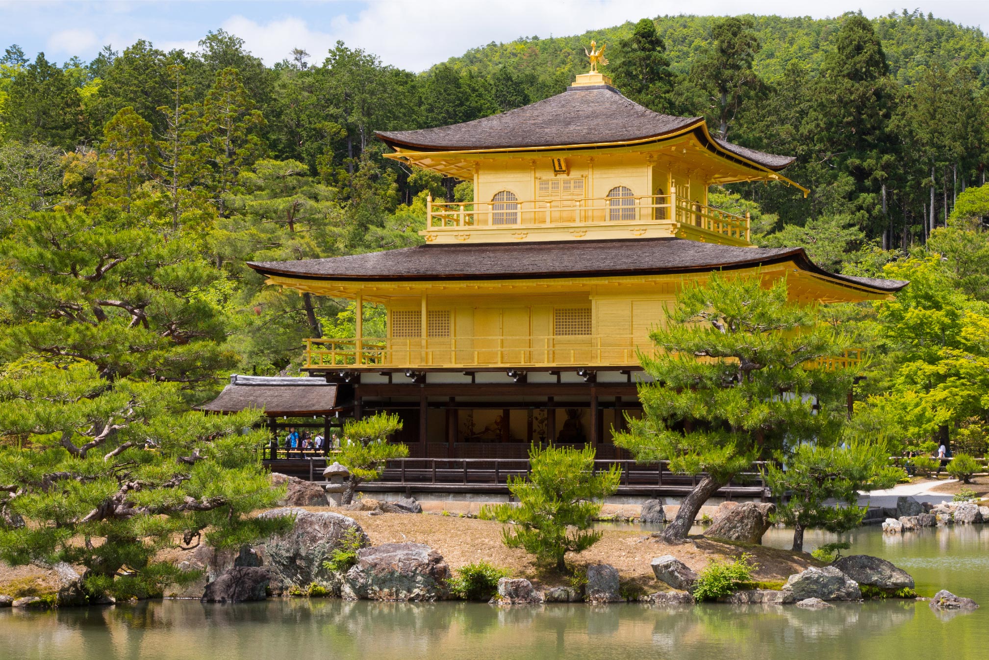 ウッディージョー 1/75 鹿苑寺 金閣 （白木作り）（Kinkaku-Ji